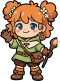 Converted result for recipe 5: the chibi character redrawn as pixel art with a transparent background
